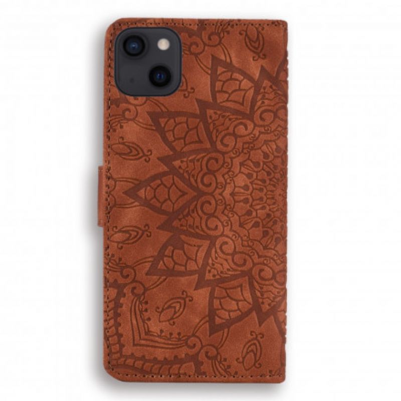 Læder Cover iPhone 13 Barokmandala