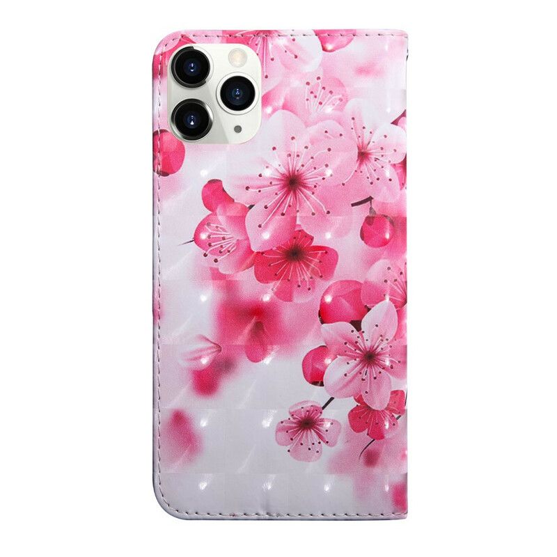 Læder Cover iPhone 13 Telefon Etui Light Spot Flowers Blossom