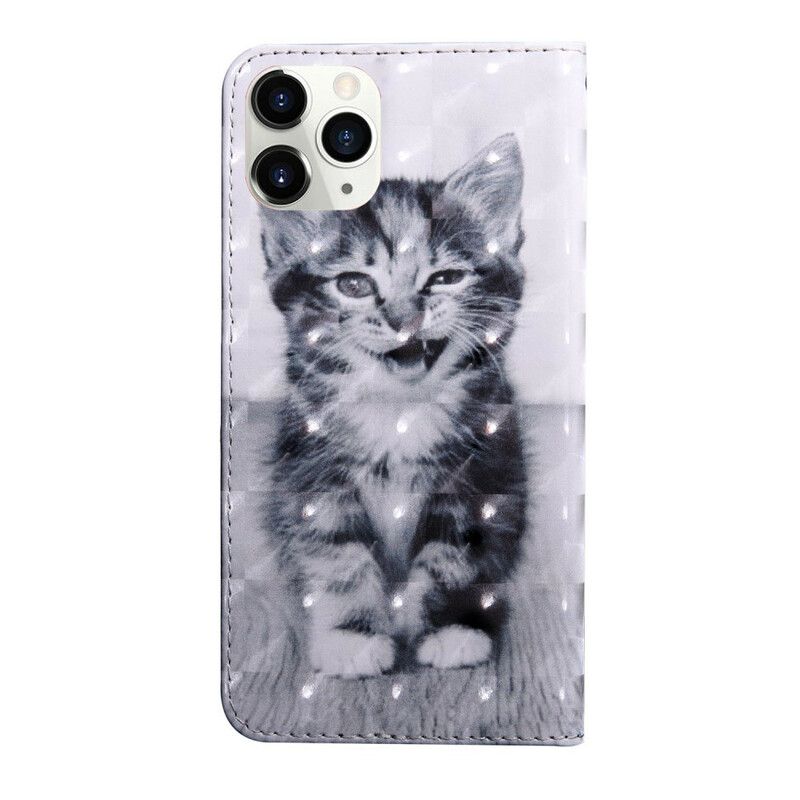 Læder Cover iPhone 13 Telefon Etui Light Spot Ignace The Kitten