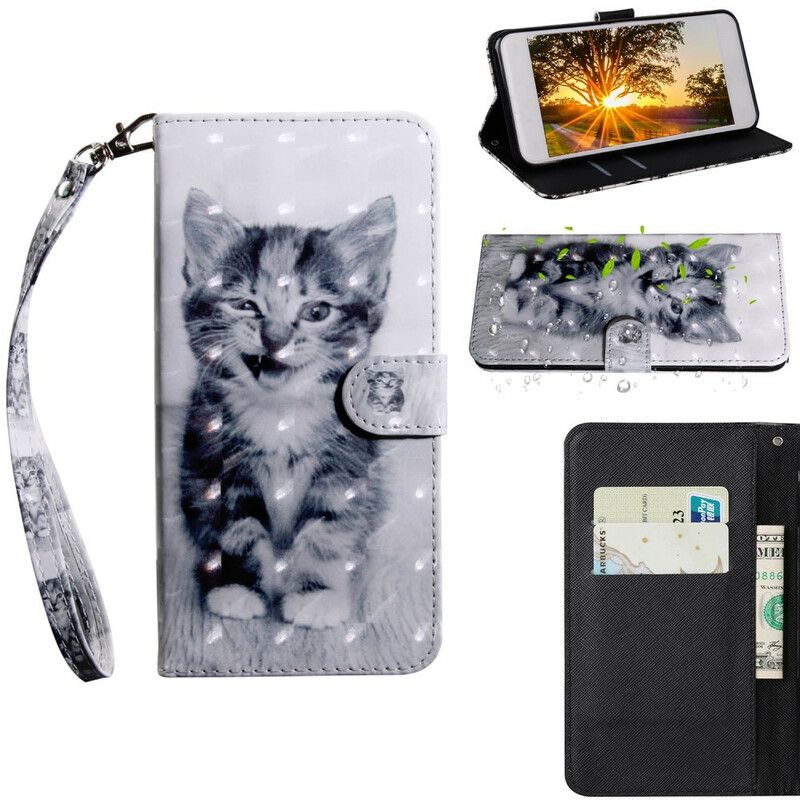 Læder Cover iPhone 13 Telefon Etui Light Spot Ignace The Kitten