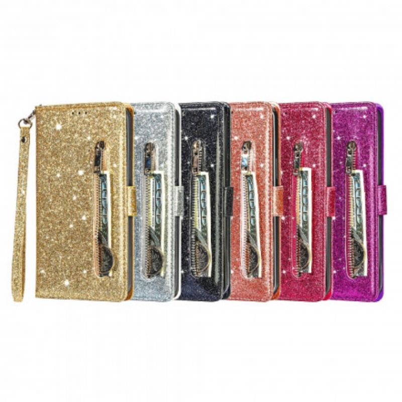 Læder Cover iPhone 13 Telefon Etui Sequin Møntpung