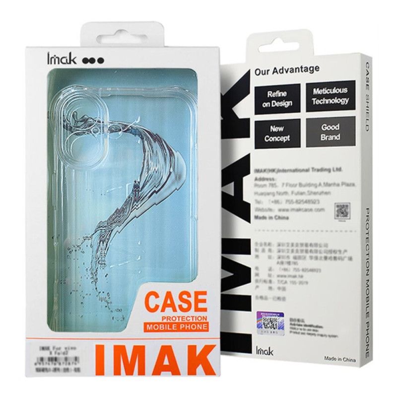 Cover Oppo Reno 12f 5g Transparent Wavy Texture Med Imak Airbag