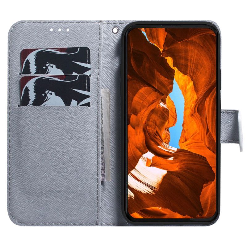 Flip Cover Oppo Reno 12f 5g Hvid Tiger