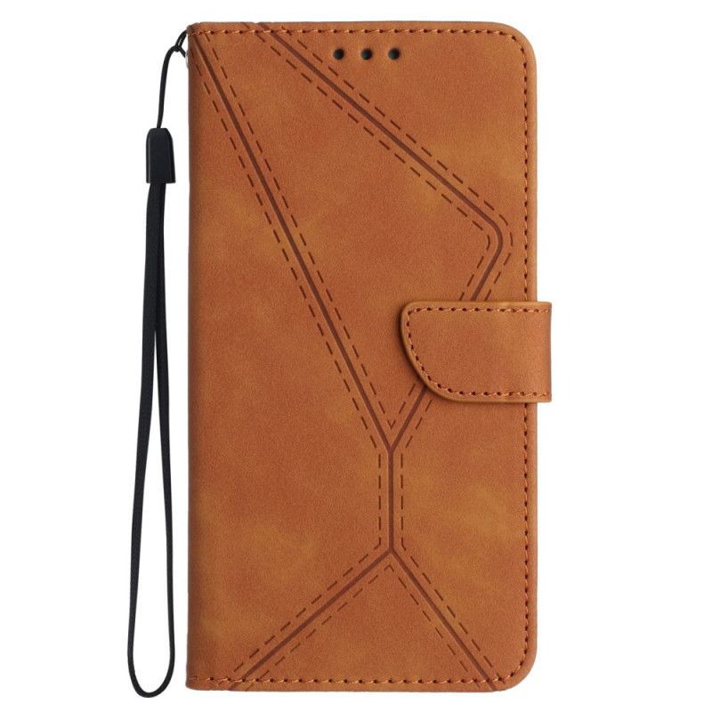 Flip Cover Oppo Reno 12f 5g Liner Og Snoretræk