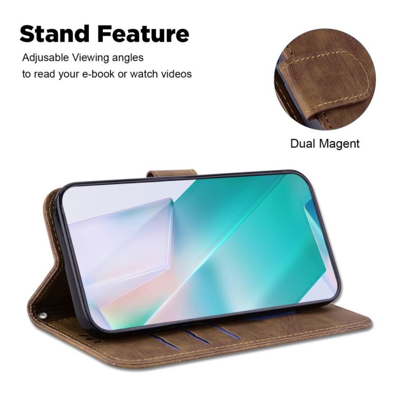 Flip Cover Oppo Reno 12f 5g Tigermønster