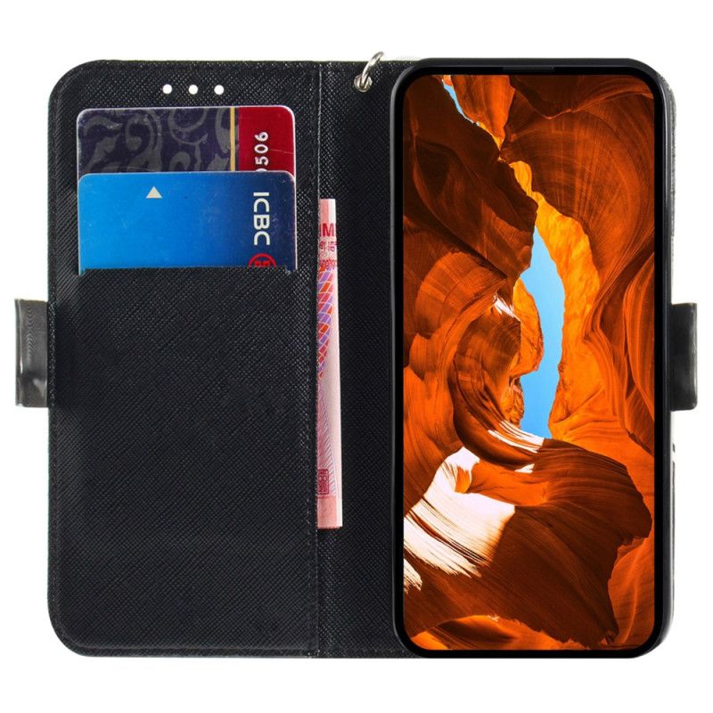 Flip Cover Oppo Reno 12f 5g Vred Panda Med Rem