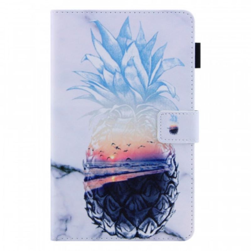 Flip Cover Samsung Galaxy Tab A8 (2021) Ananas Mønster