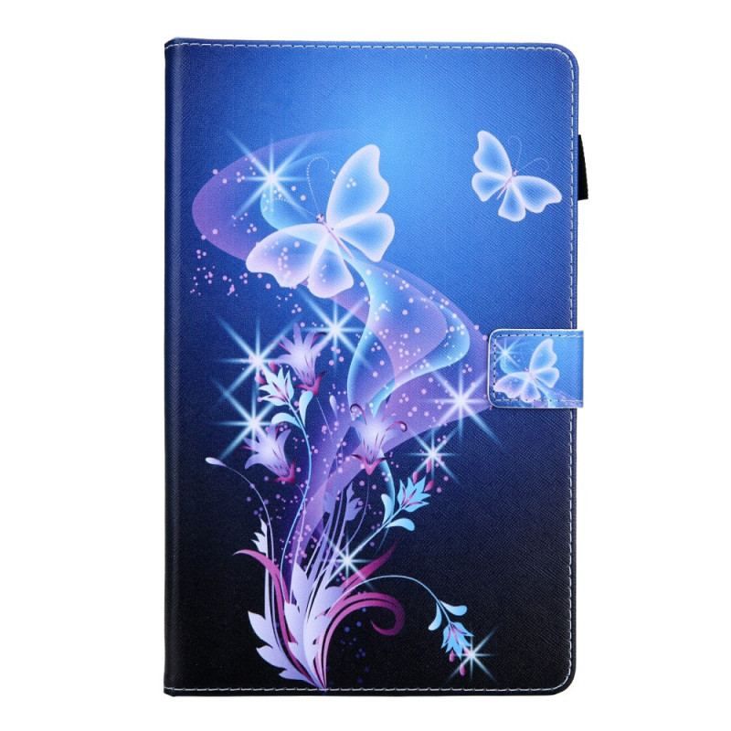 Flip Cover Samsung Galaxy Tab A8 (2021) Farverige Sommerfugle