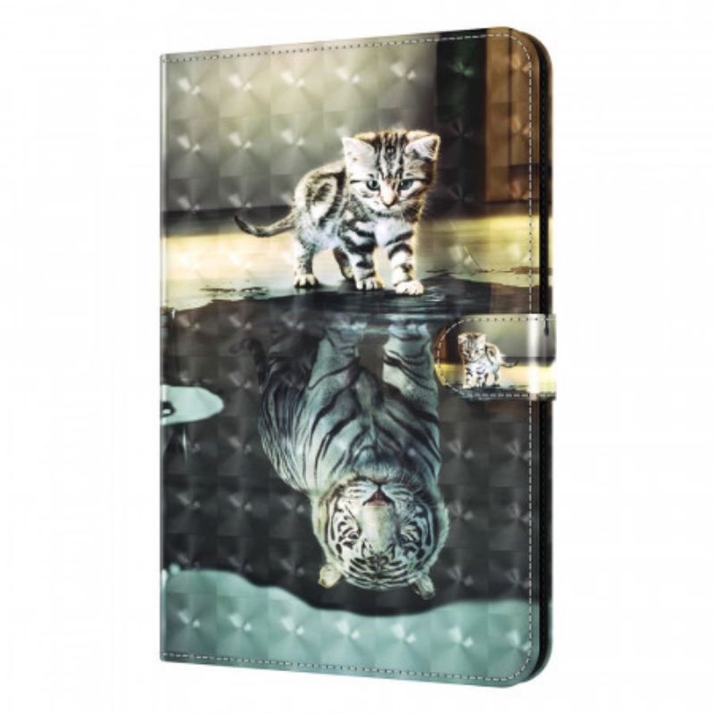 Flip Cover Samsung Galaxy Tab A8 (2021) Light Spot Cat's Dream