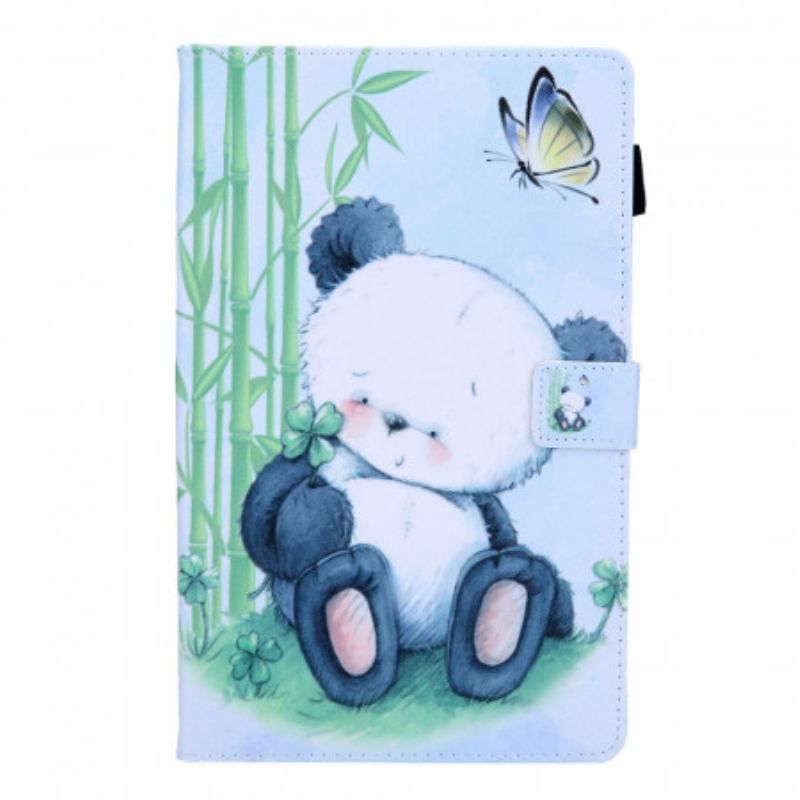 Flip Cover Samsung Galaxy Tab A8 (2021) Panda I Naturen