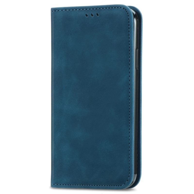 Cover iPhone 15 Plus Flip Cover Blødt Kunstlæder