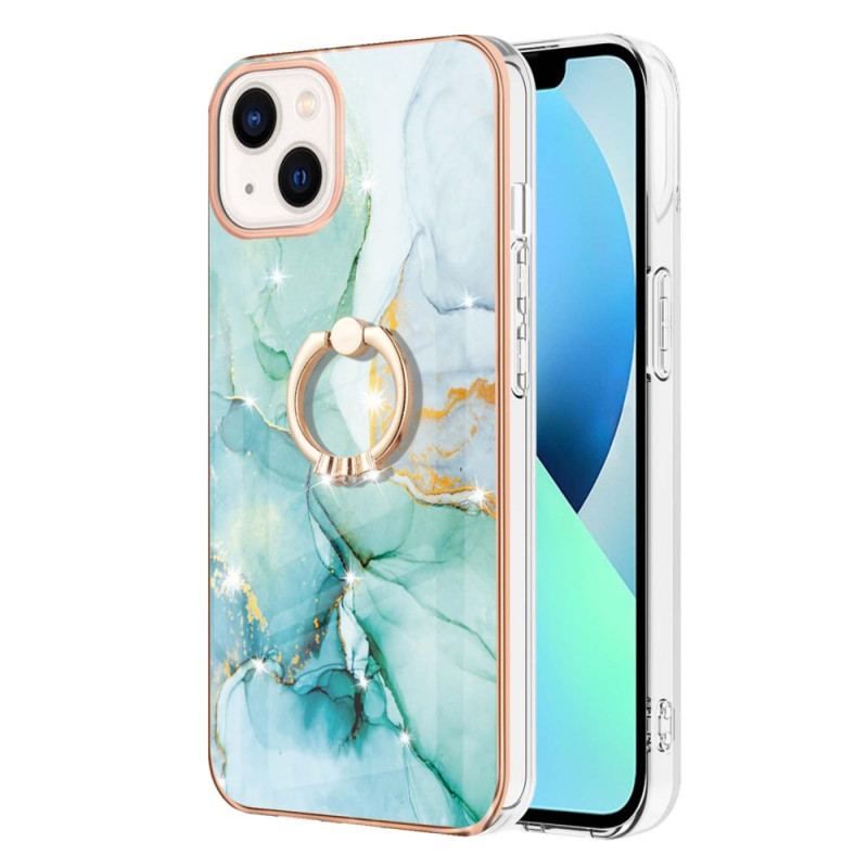 Cover iPhone 15 Plus Marmorstil Med Støttering