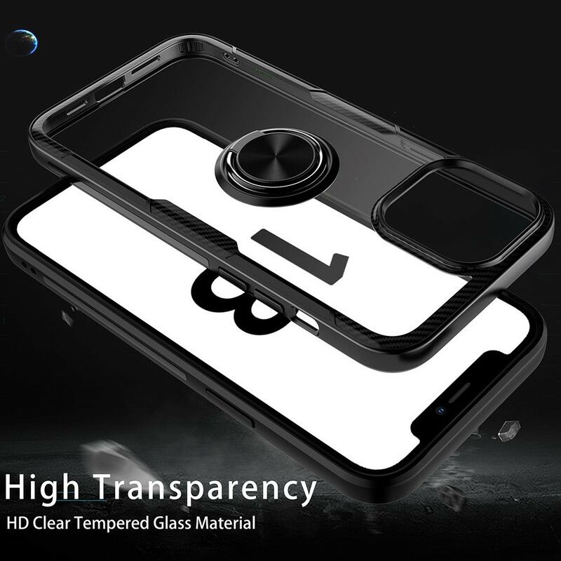 Cover iPhone 13 Pro Max Carbon Fiber Metal Ring