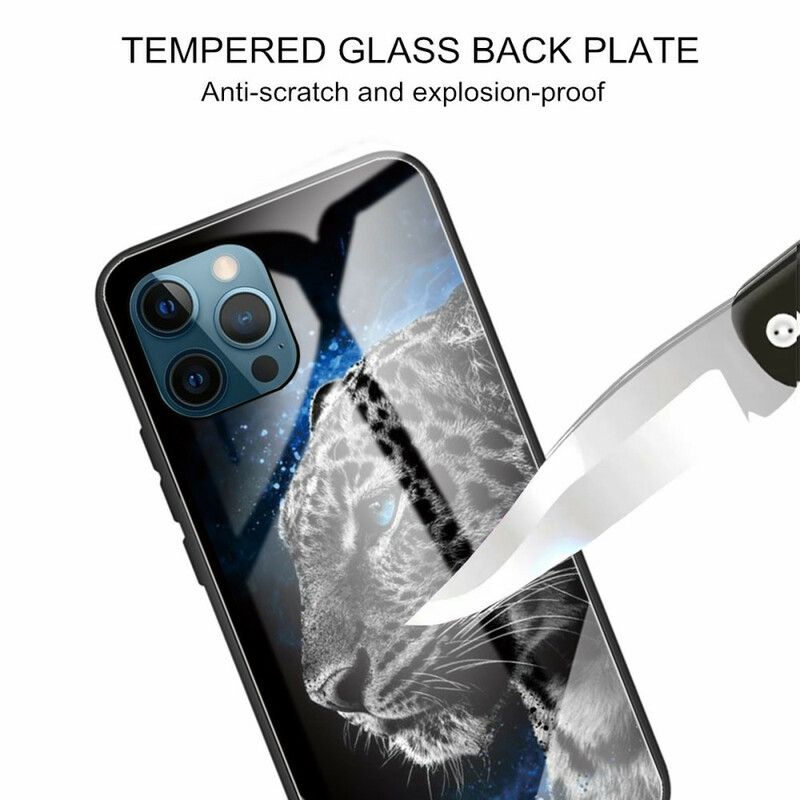 Cover iPhone 13 Pro Max Feline Ansigt Af Hærdet Glas