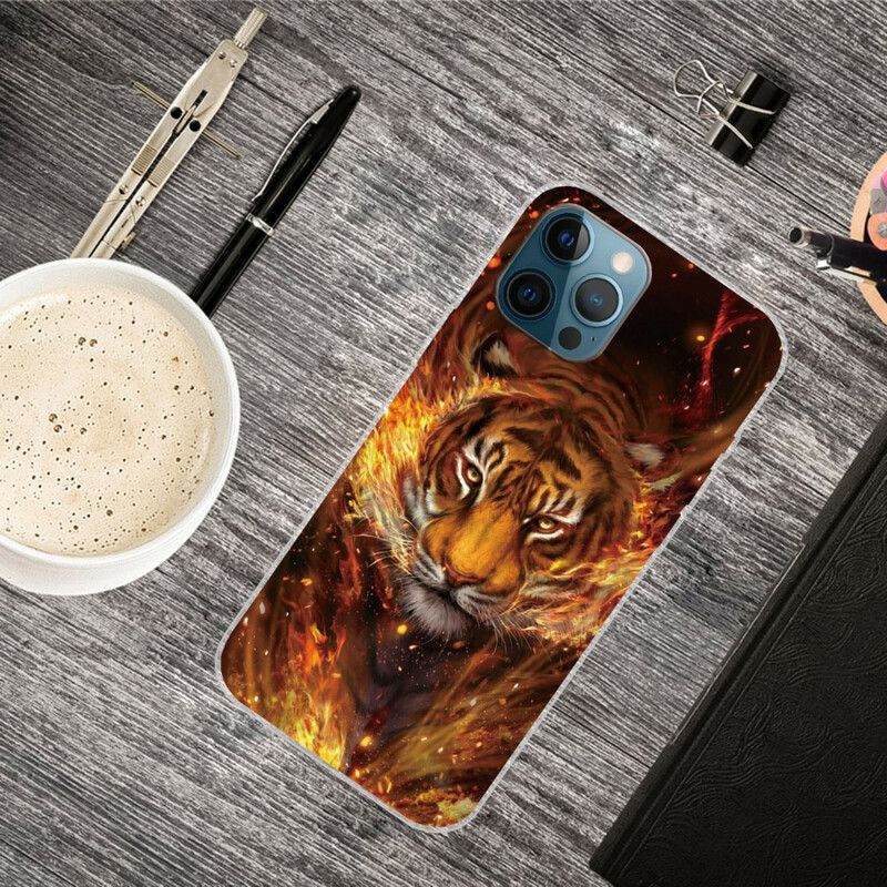 Cover iPhone 13 Pro Max Fleksibel Tiger