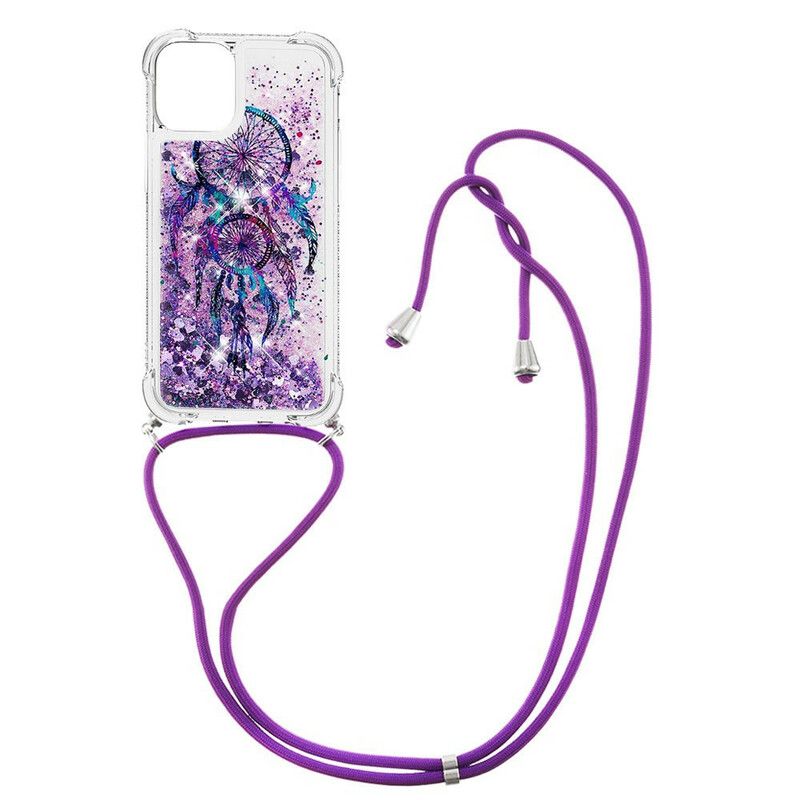 Cover iPhone 13 Pro Max Glitter Drawstring Dream Catcher