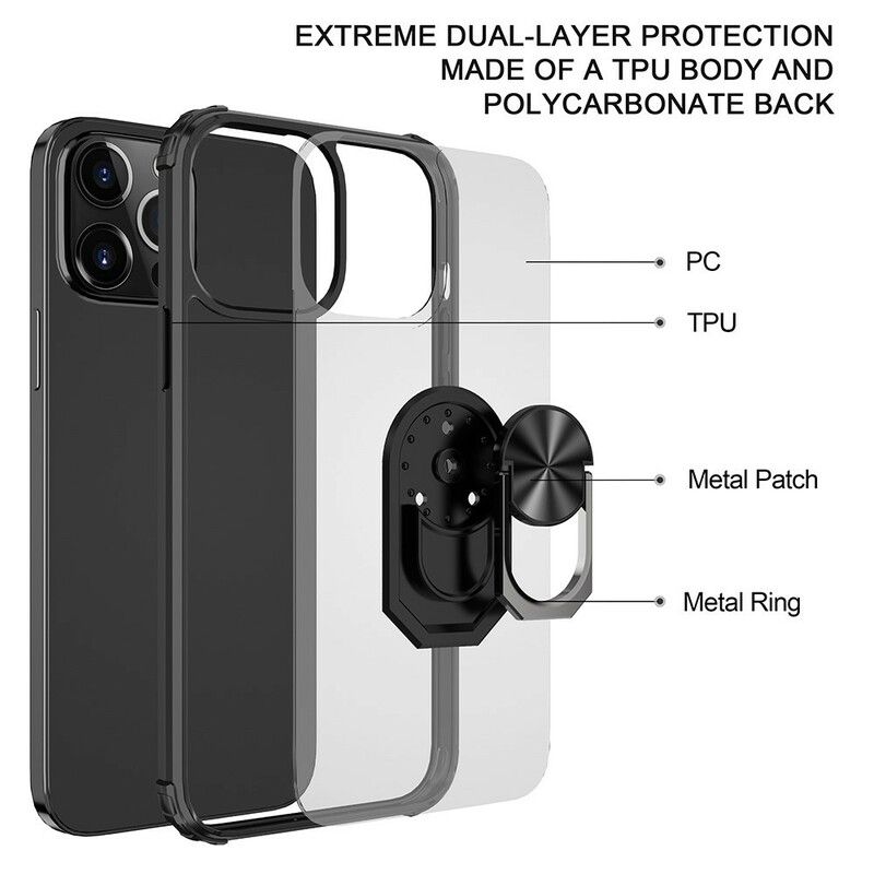 Cover iPhone 13 Pro Max Hybrid Ring Premium