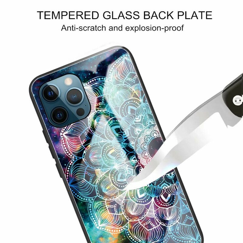 Cover iPhone 13 Pro Max Mandala Af Hærdet Glas