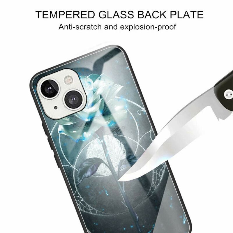 Cover iPhone 13 Pro Max Rosegrønt Hærdet Glas