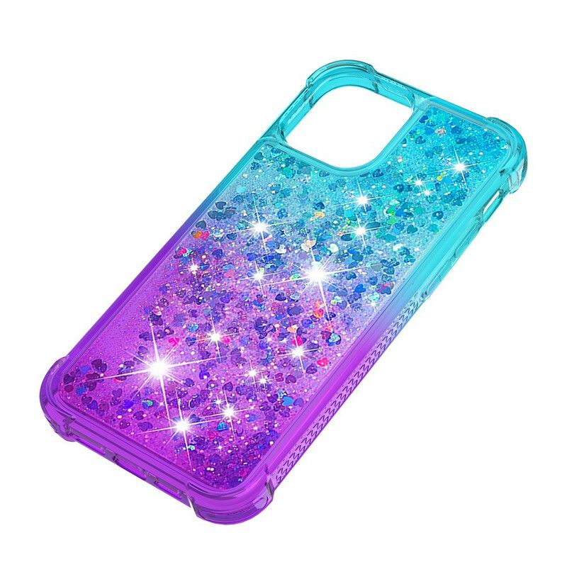 Cover iPhone 13 Pro Max Telefon Etui Glitterfarver