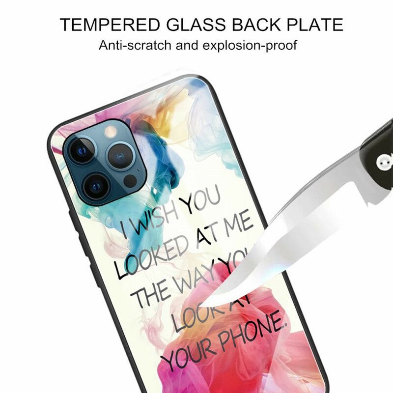 Cover iPhone 13 Pro Max Telefon Etui Hærdet Glas Jeg Ønsker