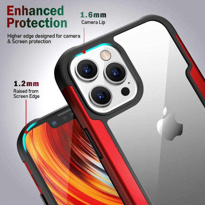 Cover iPhone 13 Pro Max Telefon Etui Klare Hybrid Kofangerkanter