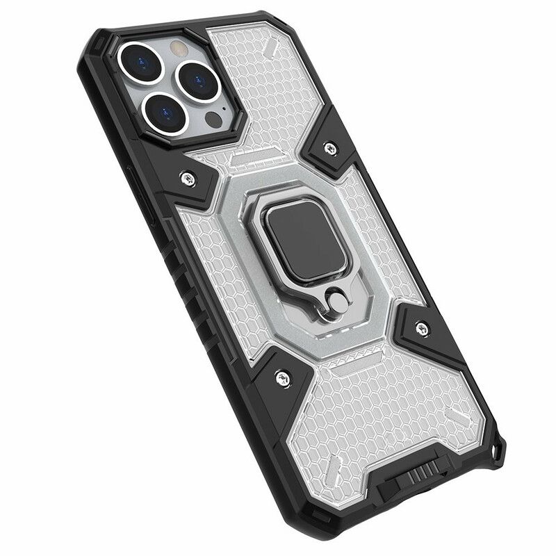 Cover Til iPhone 13 Pro Max Honeycomb Med Ring