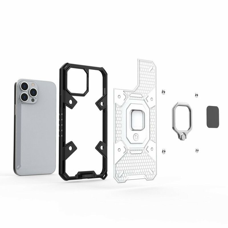 Cover Til iPhone 13 Pro Max Honeycomb Med Ring