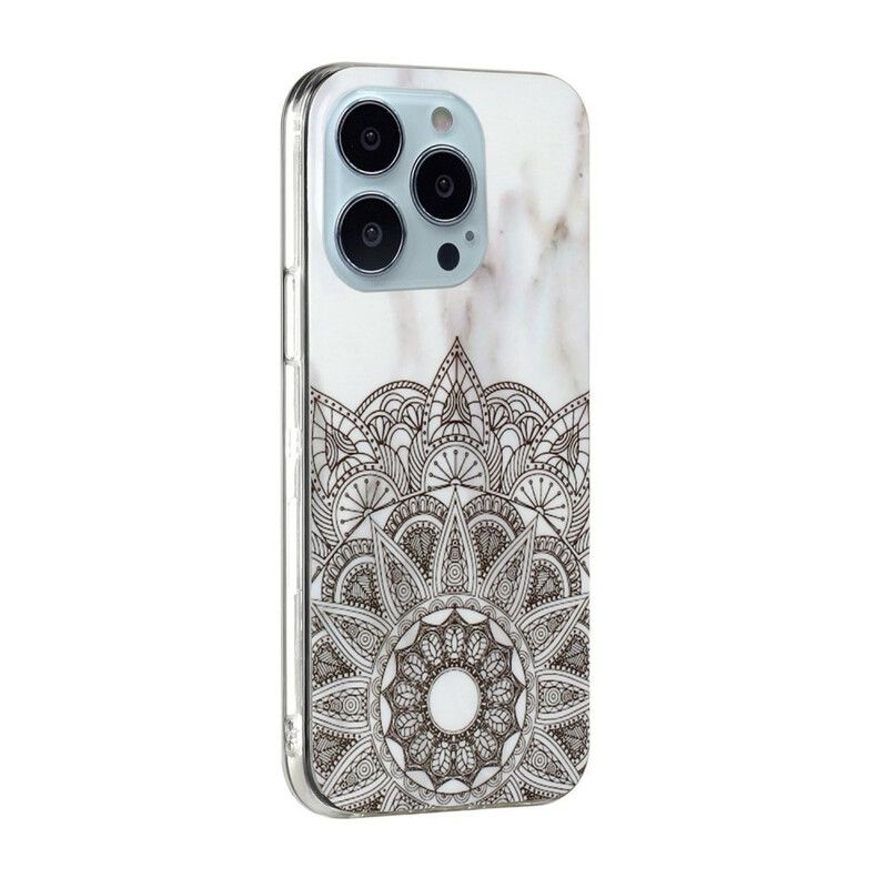 Cover Til iPhone 13 Pro Max Marmoreret Mandala