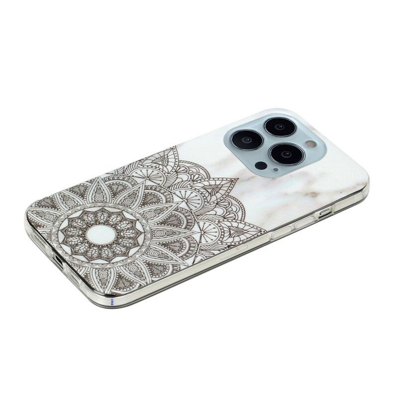 Cover Til iPhone 13 Pro Max Marmoreret Mandala