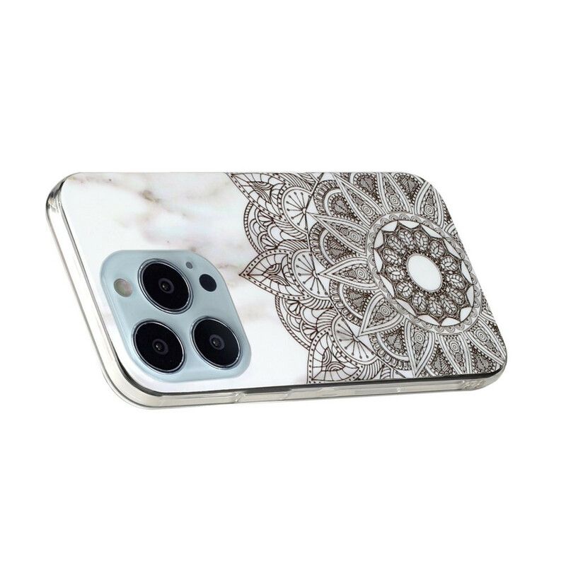 Cover Til iPhone 13 Pro Max Marmoreret Mandala