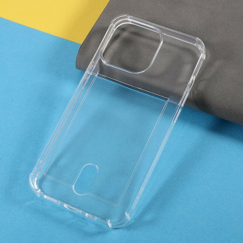 Cover Til iPhone 13 Pro Max Transparent Farve Kortholder