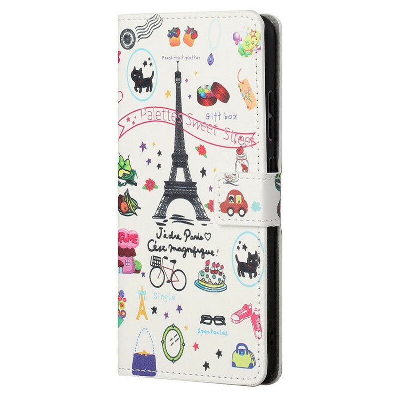 Flip Cover iPhone 13 Pro Max Jeg Elsker Paris