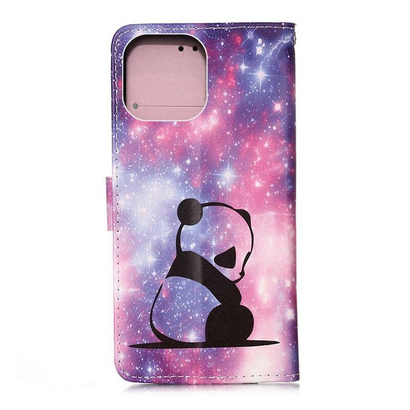 Flip Cover iPhone 13 Pro Max Panda Galaxy