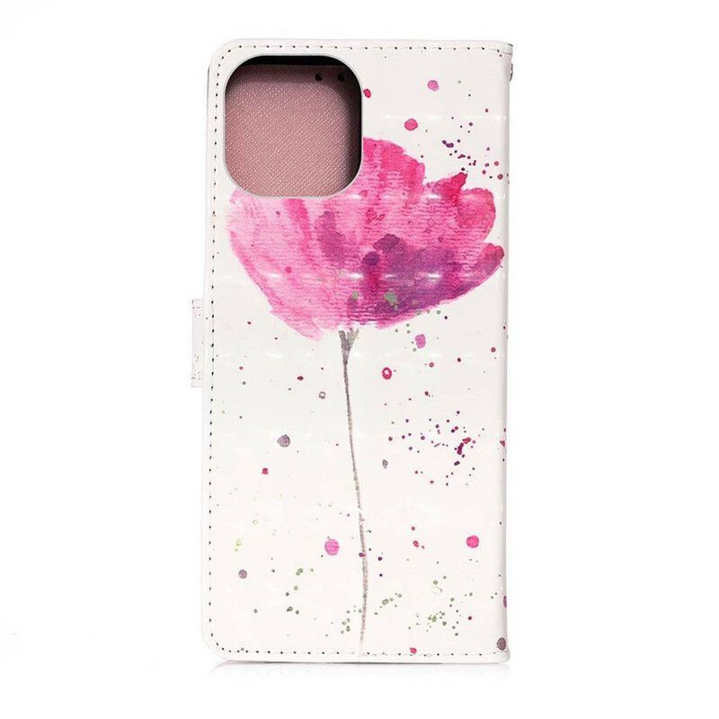 Flip Cover iPhone 13 Pro Max Poppy Akvarel