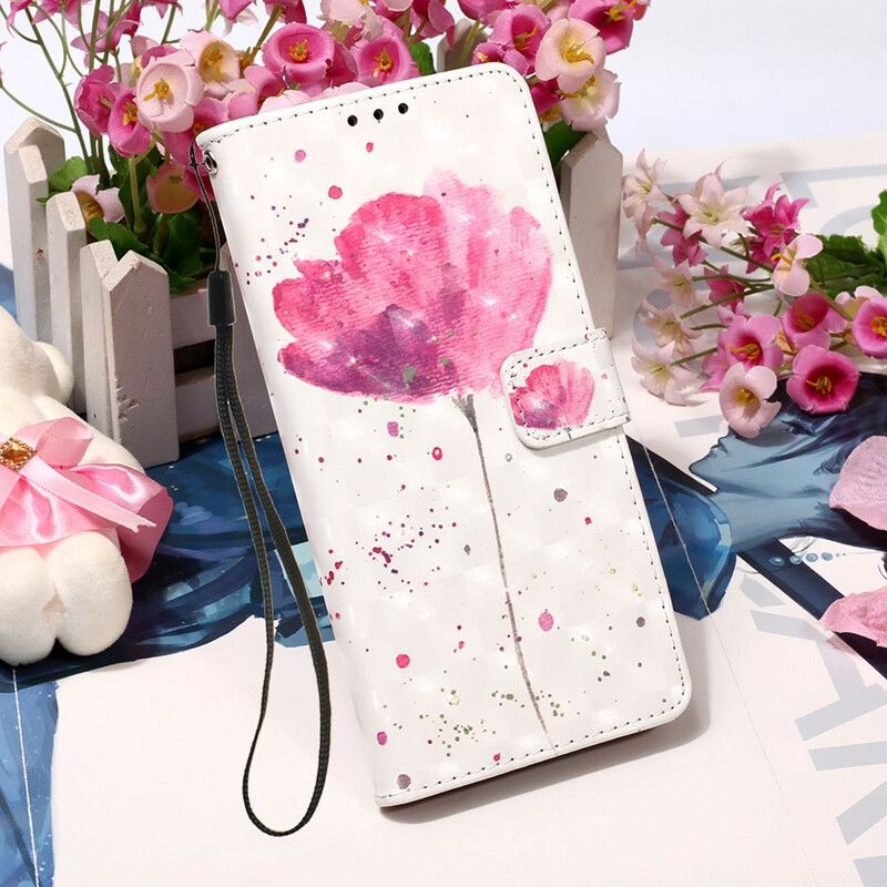 Flip Cover iPhone 13 Pro Max Poppy Akvarel