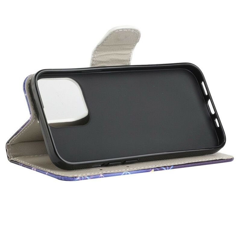 Flip Cover iPhone 13 Pro Max Sommerfugle