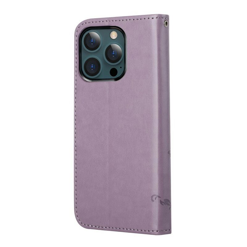 Flip Cover Til iPhone 13 Pro Max Floral Strappy