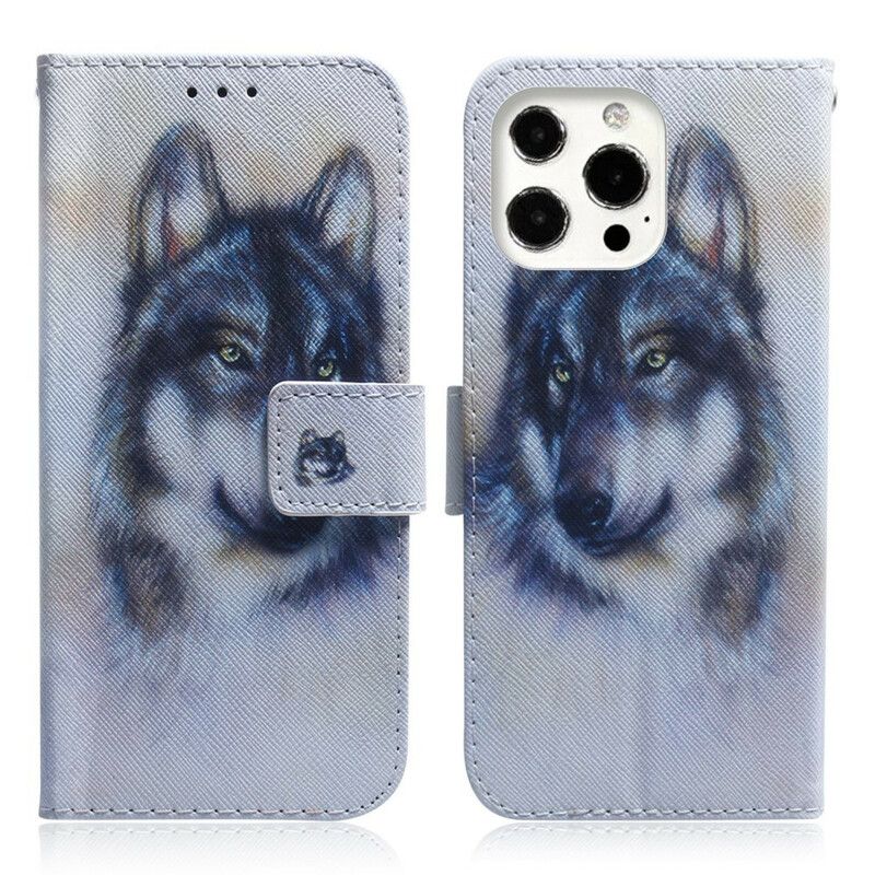 Læder Cover iPhone 13 Pro Max Canine Look