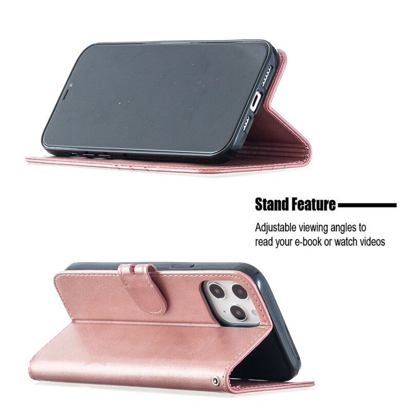 Læder Cover iPhone 13 Pro Max Telefon Etui Best Case I Imiteret Læder