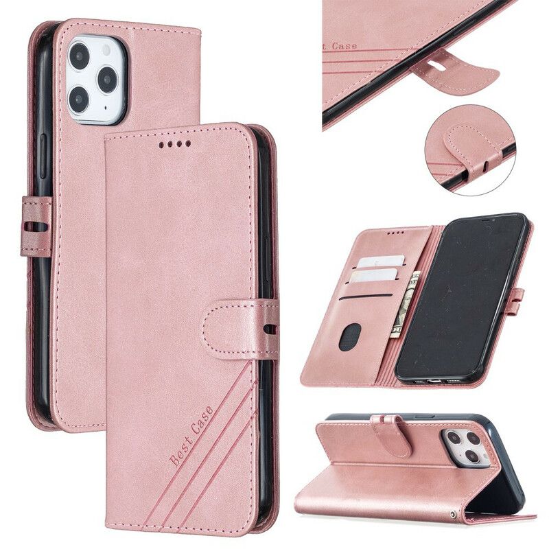 Læder Cover iPhone 13 Pro Max Telefon Etui Best Case I Imiteret Læder