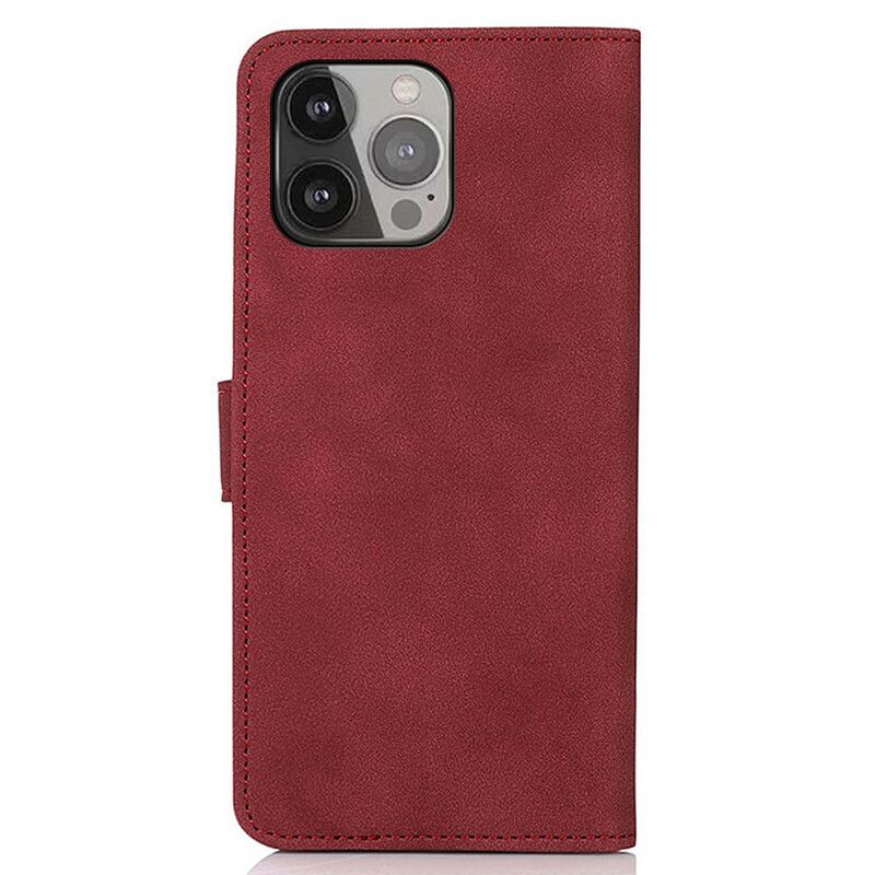 Læder Cover iPhone 13 Pro Max Telefon Etui Lædereffekt Fashion Khazneh