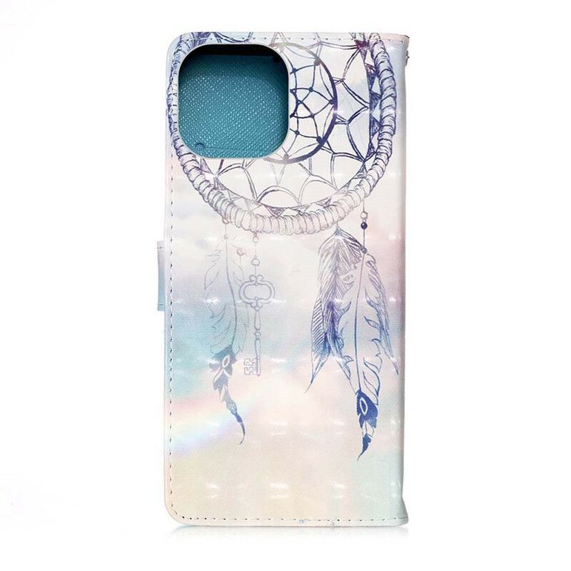 Læder Cover iPhone 13 Pro Max Watercolor Dream Catcher