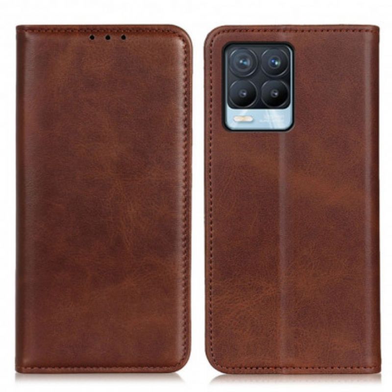 Læder Cover Realme 8 / 8 Pro Telefon Etui Split Læder Elegance