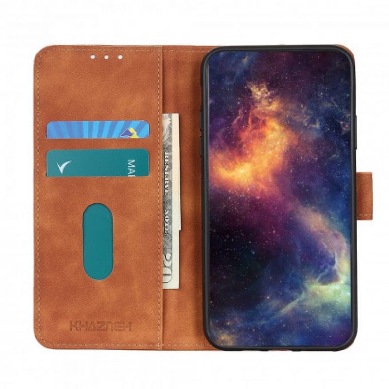 Læder Cover Realme 8 / 8 Pro Telefon Etui Vintage Khazneh Lædereffekt