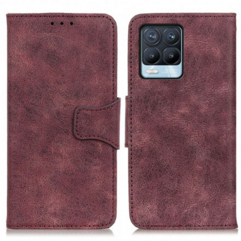 Læder Cover Realme 8 / 8 Pro Telefon Etui Vintage Split Læder