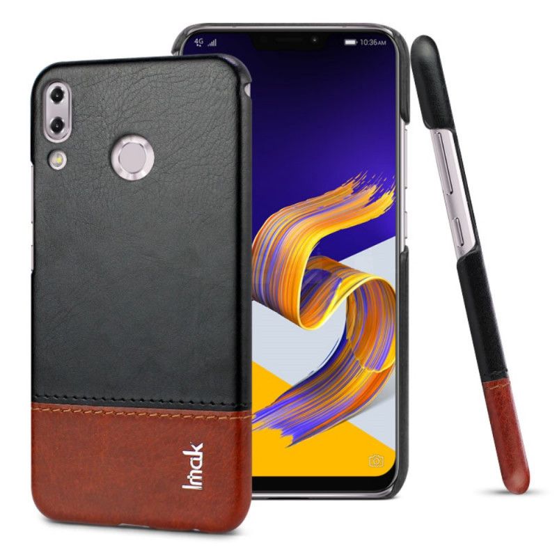 Cover for Asus ZenFone 5 / 5Z Sort Imak Ruiyi Serie Læder Effekt