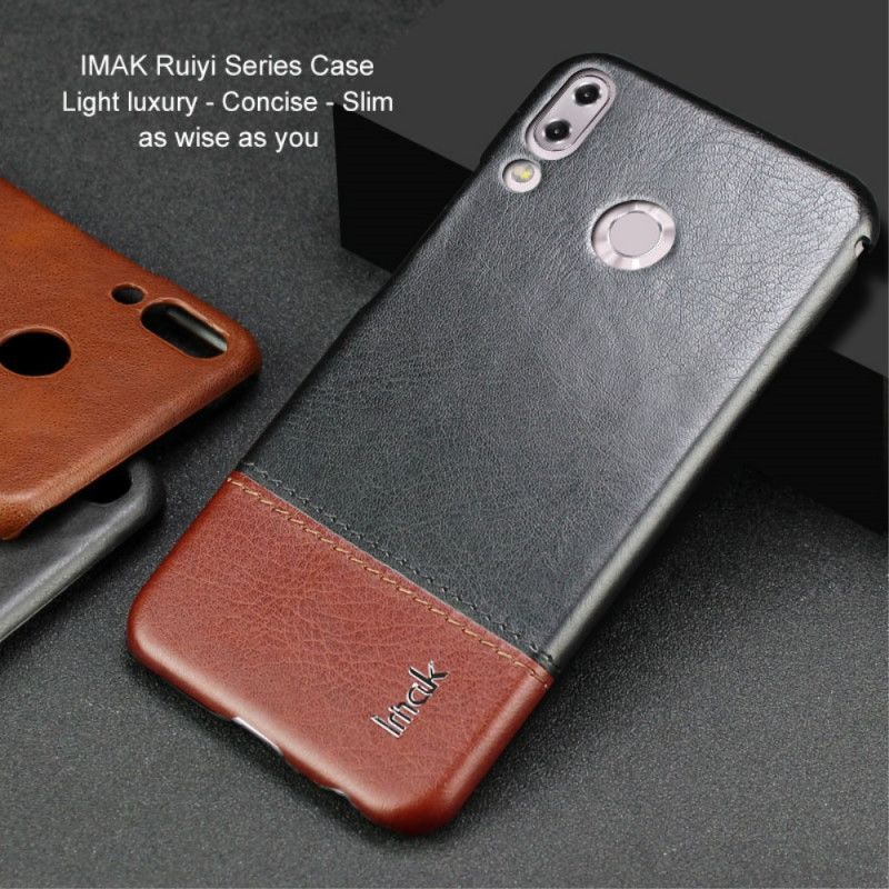 Cover for Asus ZenFone 5 / 5Z Sort Imak Ruiyi Serie Læder Effekt