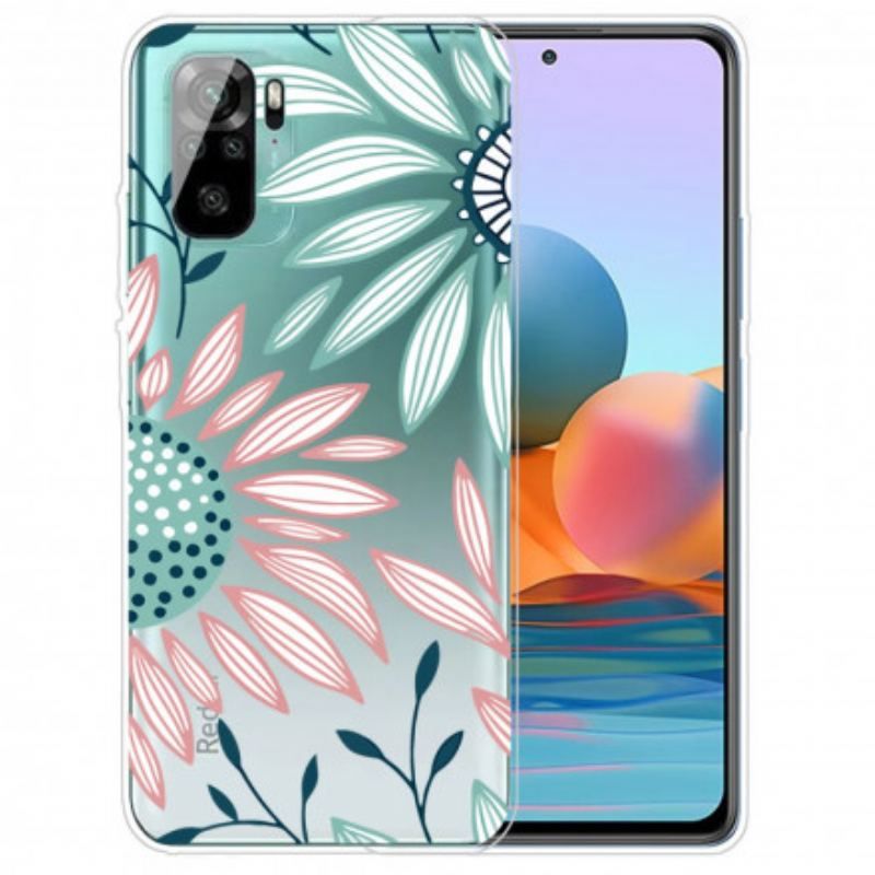 Cover Xiaomi Redmi Note 10 / 10S Gennemsigtig En Blomst