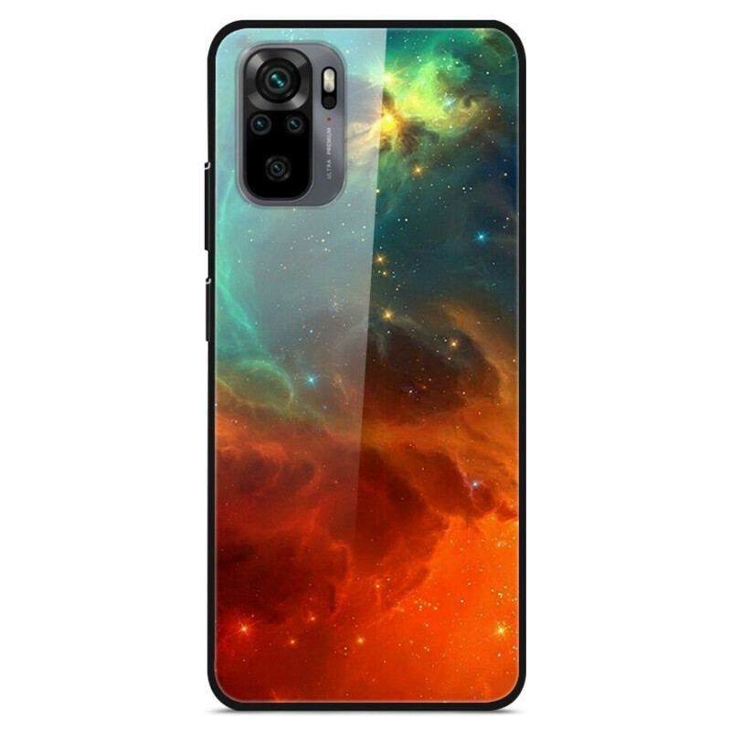 Cover Xiaomi Redmi Note 10 / 10S Premium Farver Hærdet Glas